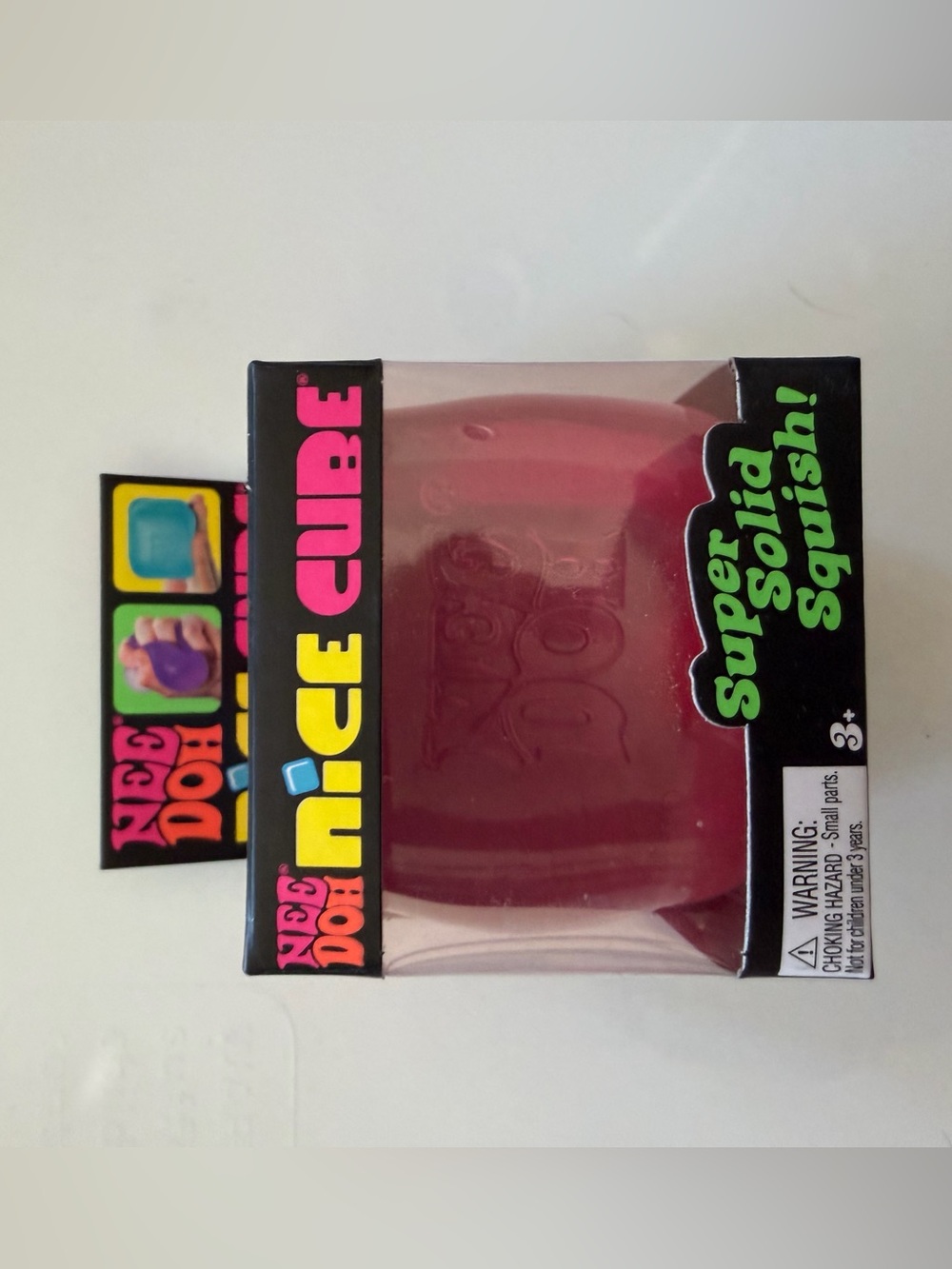 NeeDoh Nice Cube Super Solid Squish - Pink